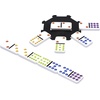 image:imageMexican Train Dominoes  Beautiful Color Dot Double 12 Dominoes Set  Includes Train Markers and Hub by Pressman Multi Color 5