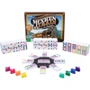 image:imageMexican Train Dominoes  Beautiful Color Dot Double 12 Dominoes Set  Includes Train Markers and Hub by Pressman Multi Color 5