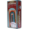 image:imageFamily Classics Cribbage  Solid Wood Continuous 3 Track Board with BuiltIn Storage Compartment for Pegs