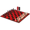 image:imagePressman Chess  Checkers  Backgammon  3 Games in One with Full Size Staunton Chess Pieces and Interlocking Checkers 1562 x 800 x 150 Inches1562 x 800 x 150 Inches